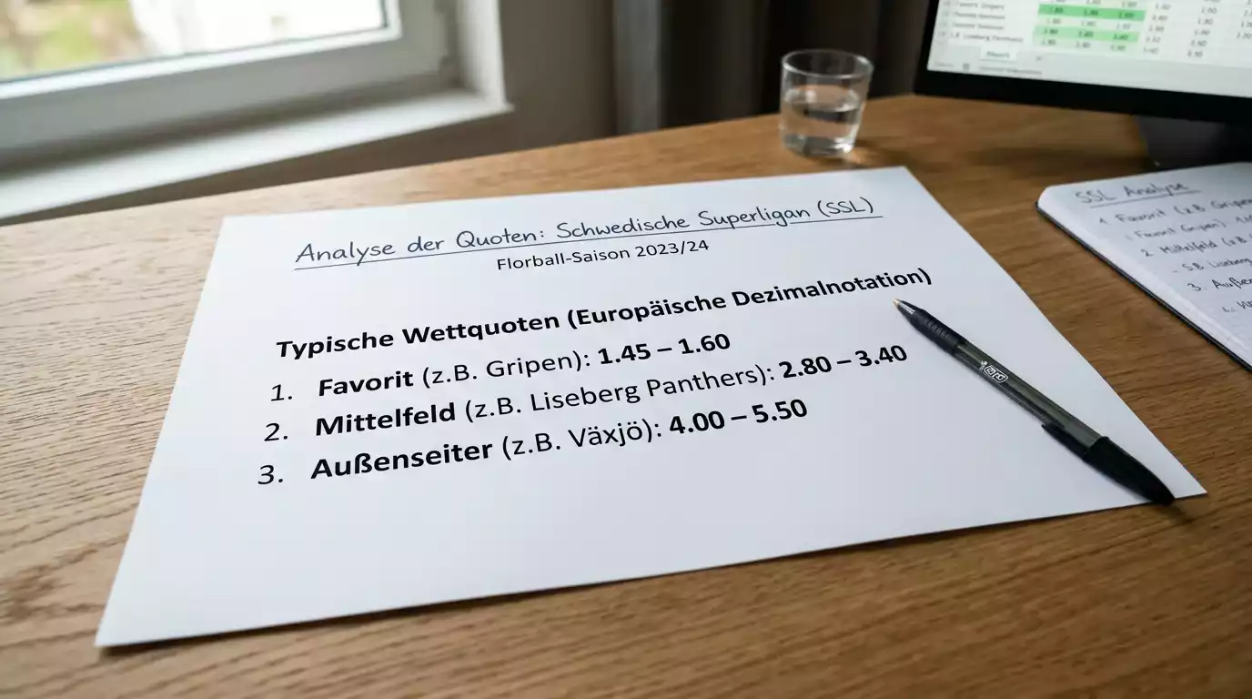 Betsson Floorball Quotenanalyse – Margen und Quotenqualität für Superligan-Kombiwetten im Vergleich