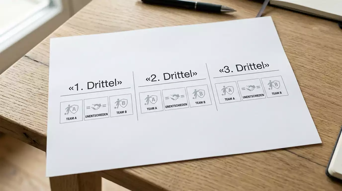 Floorball Drittelwette – mögliche Ergebnisse eines einzelnen Spieldrittels beim Floorball