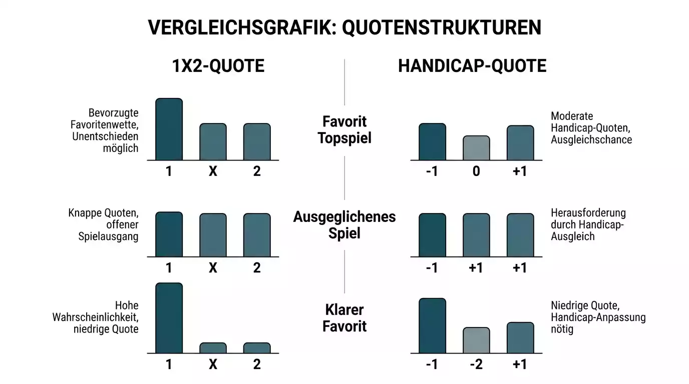 Quotenvergleich Handicap vs. 1X2-Siegwette bei Floorball Superligan-Spielen