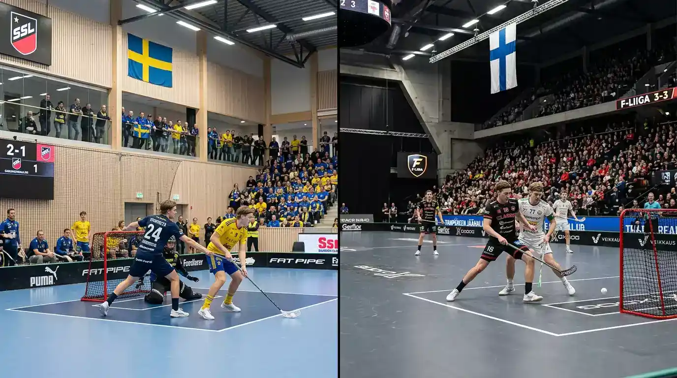 Vergleich der schwedischen Superligan und finnischen F-Liiga als Kombi-Wettmärkte für Floorball