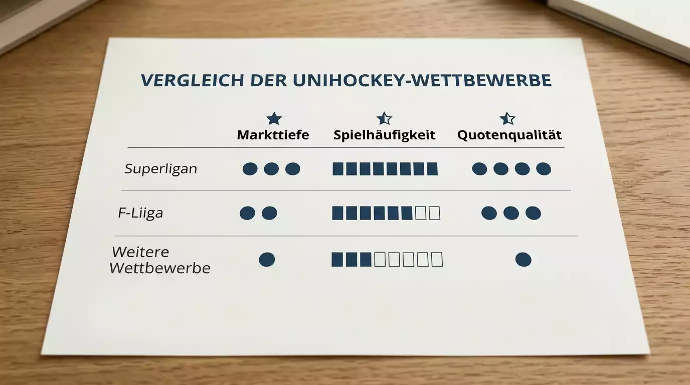 Drei Entscheidungskriterien beim Vergleich der Floorball-Ligen für Kombiwetten – Superligan, F-Liiga und WM