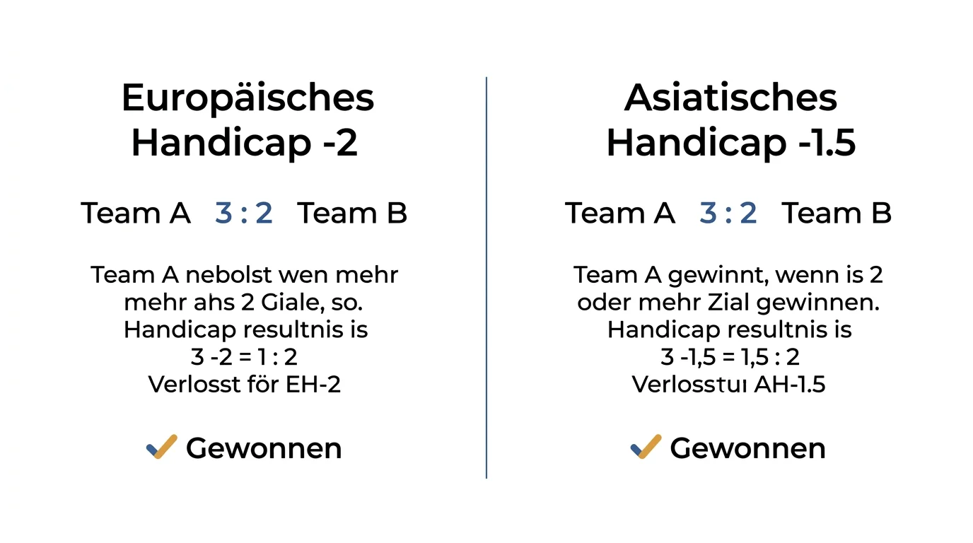 Vergleich von Asian Handicap und European Handicap bei Floorball Wetten mit Beispielquoten aus der Superligan