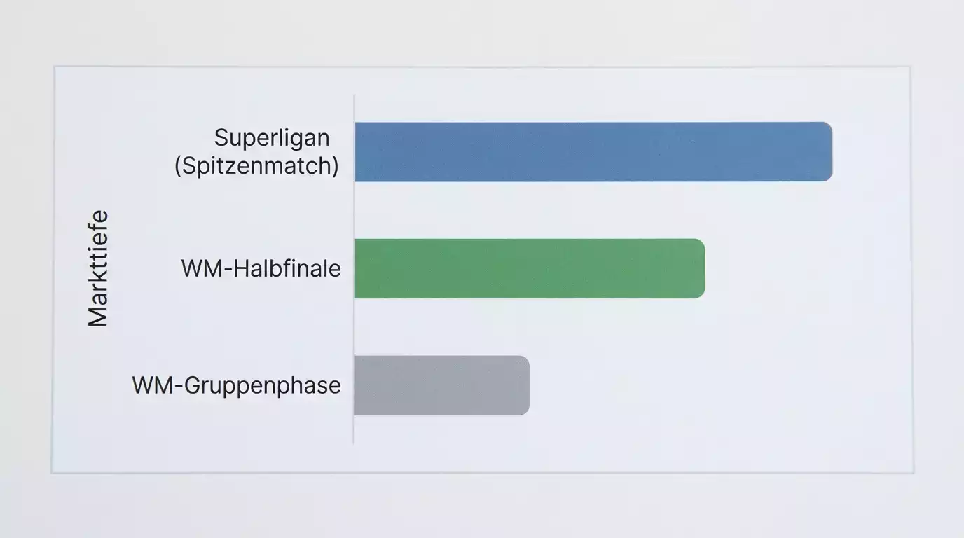 Markttiefe-Vergleich zwischen IFF Floorball WM und schwedischer Superligan für Kombischeine