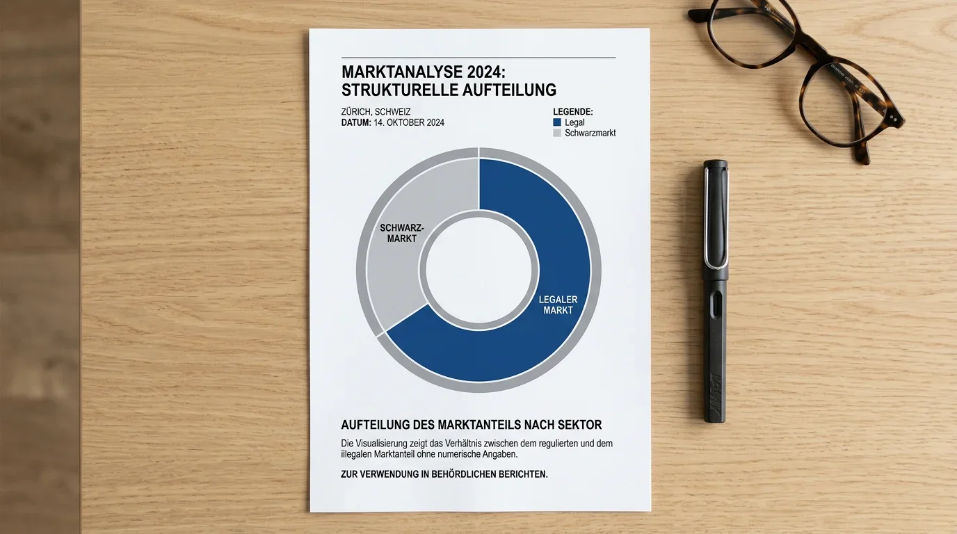 Marktanteile legaler und illegaler Sportwetten-Anbieter Deutschland – GGL-Kanalisierungsquote und Schwarzmarktdaten