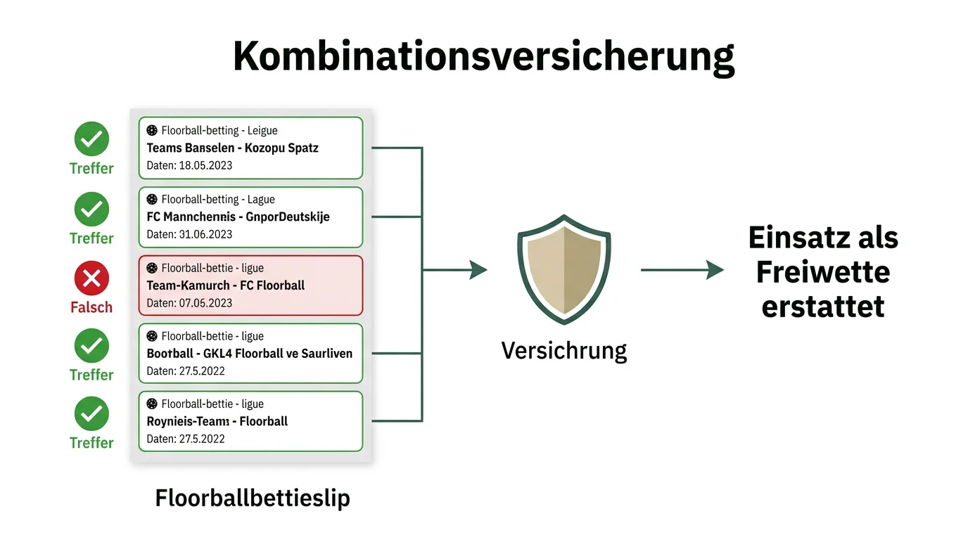 Tipico Kombinationsversicherung Floorball-Kombi – Einsatzerstattung bei einem Fehltipp als Freiwette